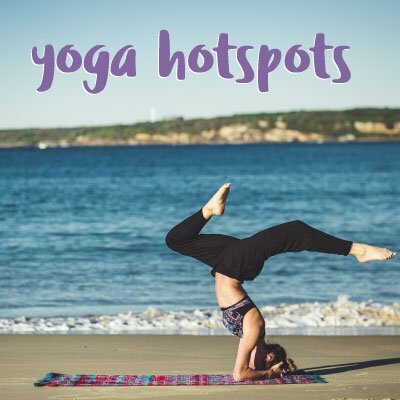 Yoga Hotspots – Keep calm and do yoga. A perfect workout for the mind and body.